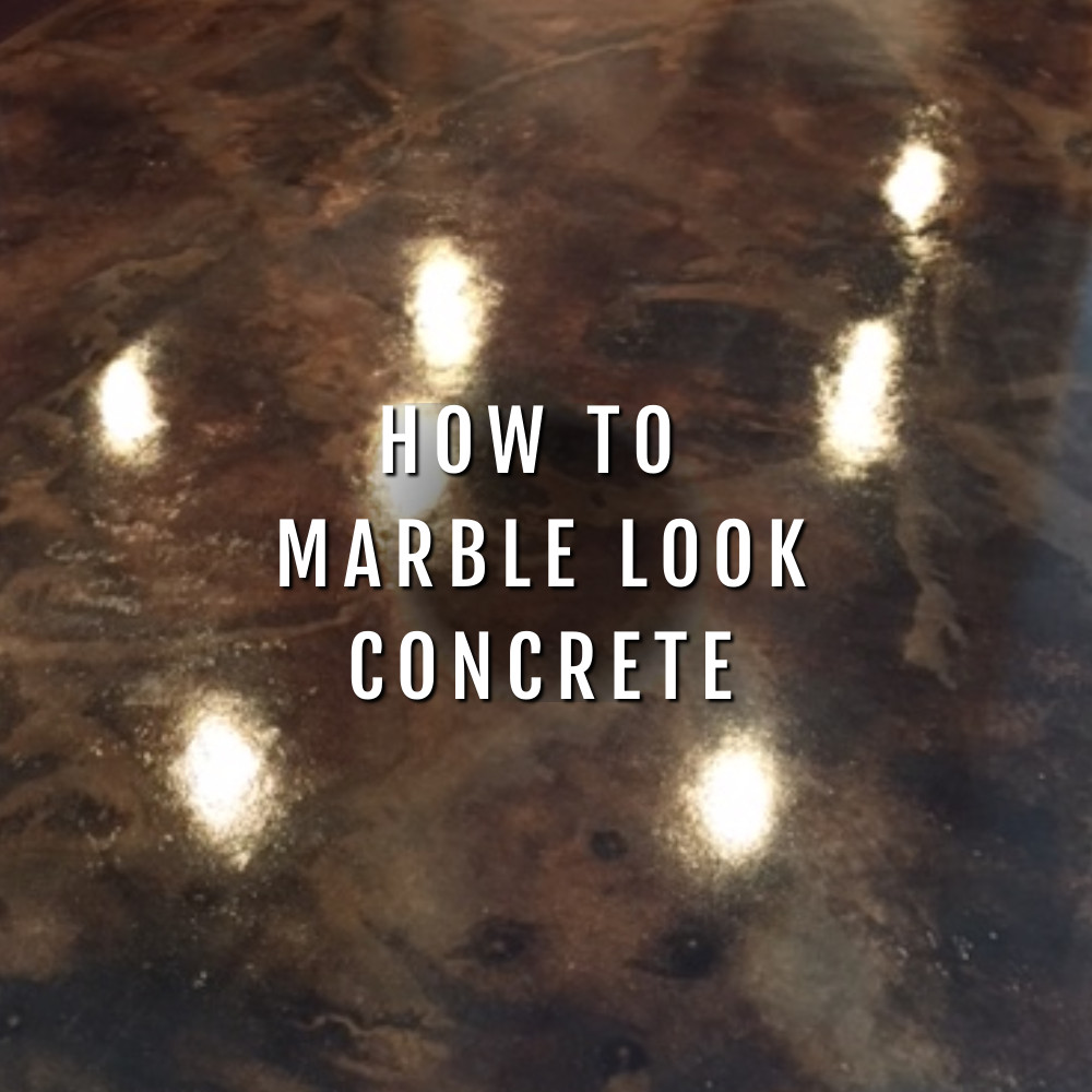 How to Marble Look Concrete